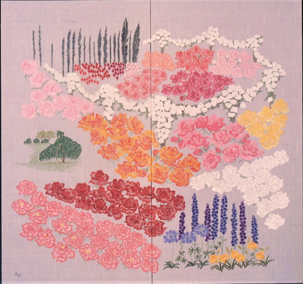 花の刺繍画展 作品のご紹介④ | 植木刺繍｜花の刺繍画